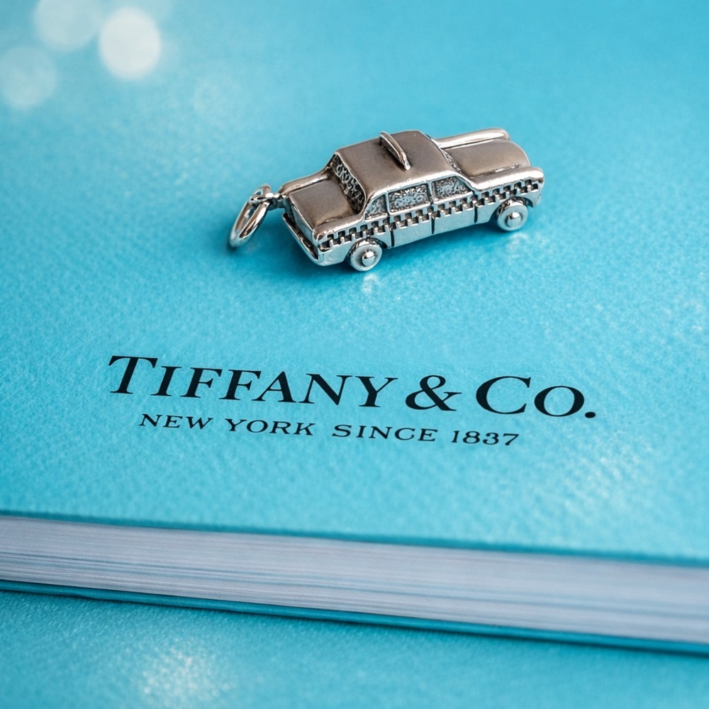 Authentic Tiffany & Co Sterling Silver Taxi Charm
